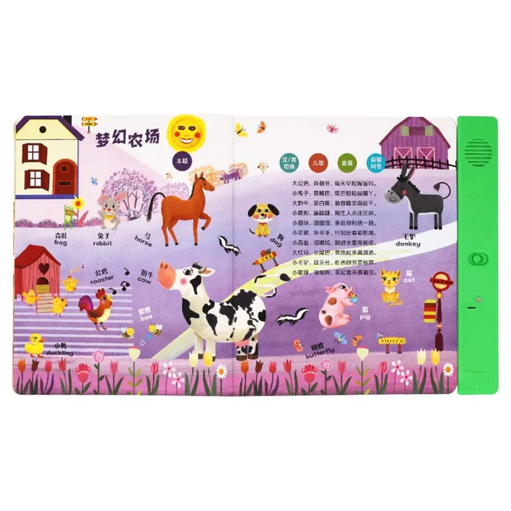 Factory Supply Sound Book With Turn On/off Button